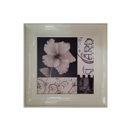 Cuadro flor blanca I