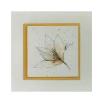 Cuadro flor gris III