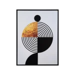 Cuadro abstracto oro negro III