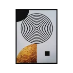 Cuadro abstracto oro negro - Imagen 3