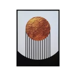 Cuadro abstracto oro negro