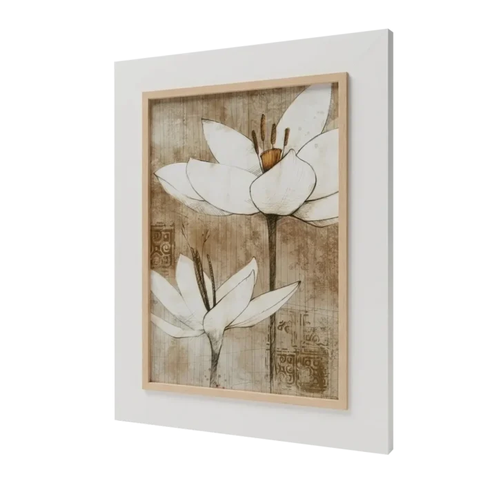 Cuadro pencil floral - Imagen 2